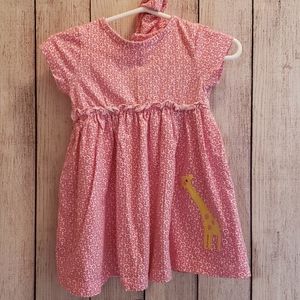 Giraffe Dress with Diaper Cover 12M Carter's